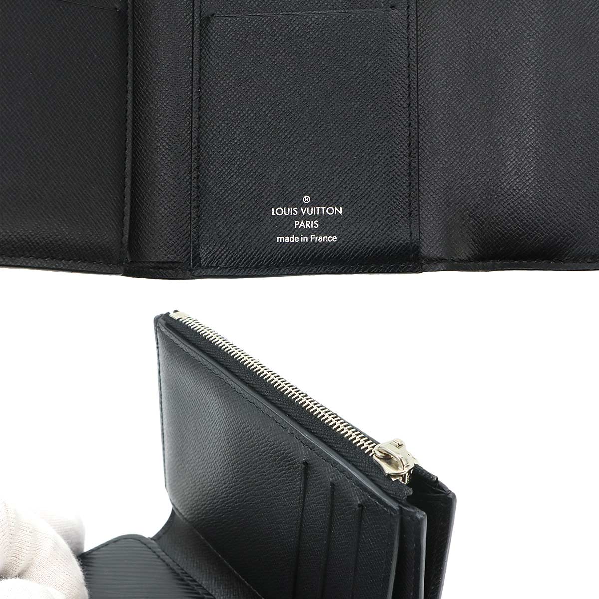 Epi Twist Compact Wallet Leather Noir M64414