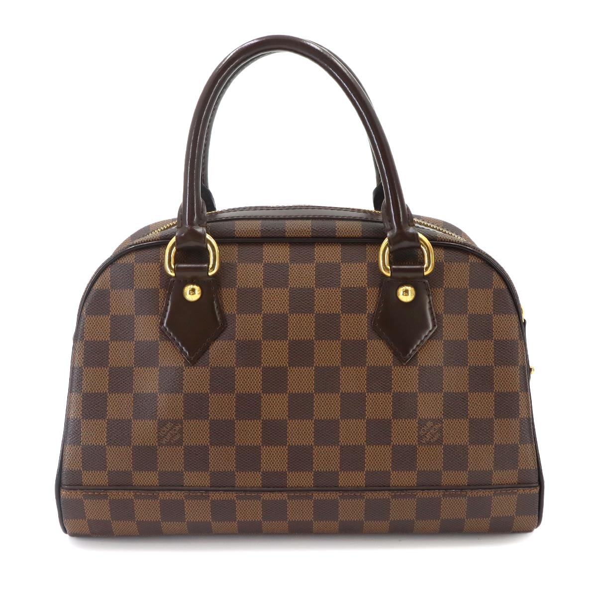 Damier Duomo Hand Bag Ebene Brown N60008 Purse