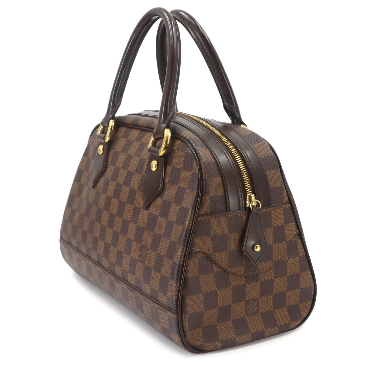 Damier Duomo Hand Bag Ebene Brown N60008 Purse