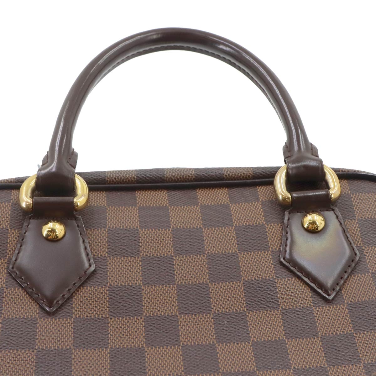 Damier Duomo Hand Bag Ebene Brown N60008 Purse