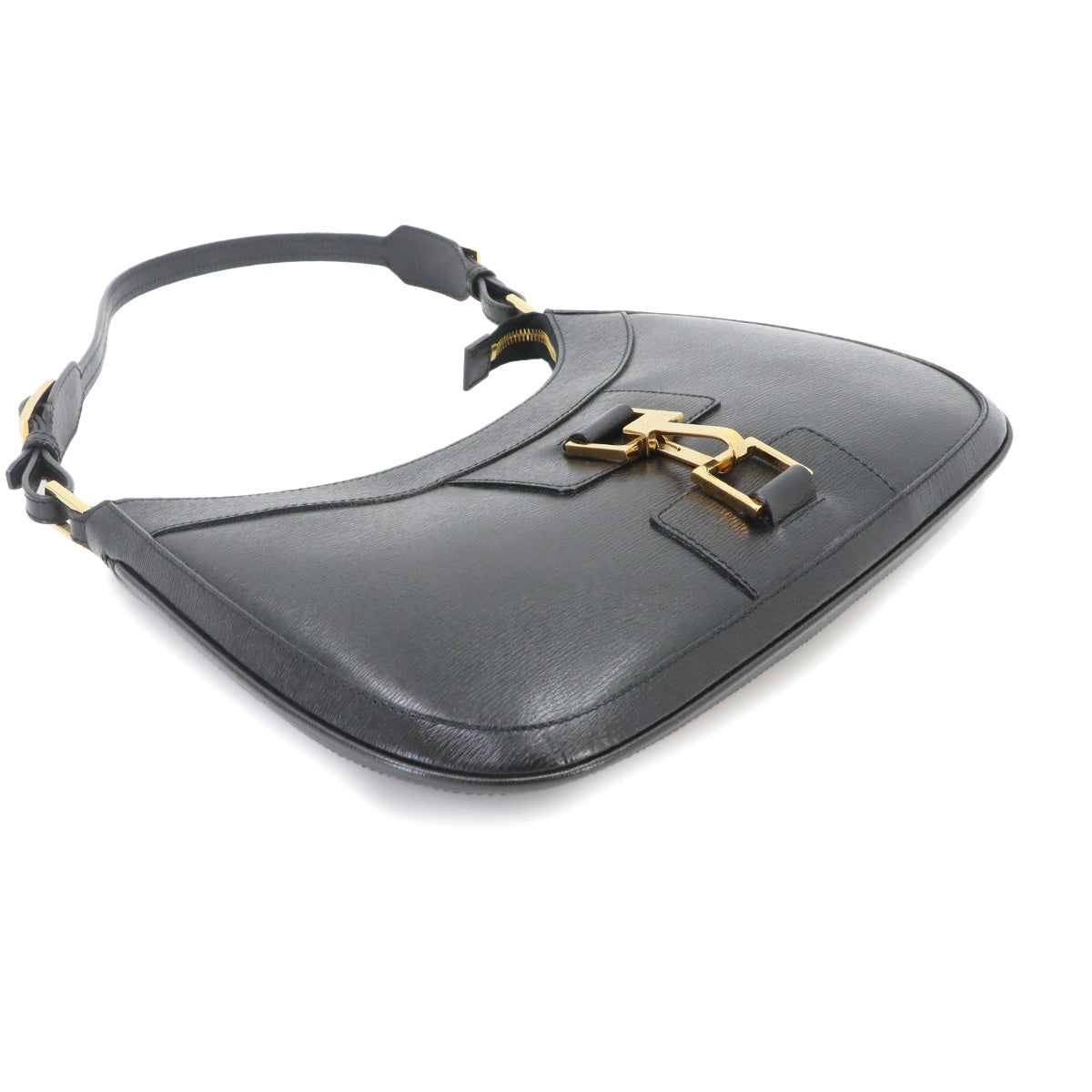 Shoulder Bag Leather Black 0014128 Purse