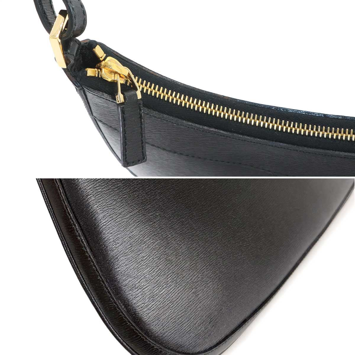 Shoulder Bag Leather Black 0014128 Purse