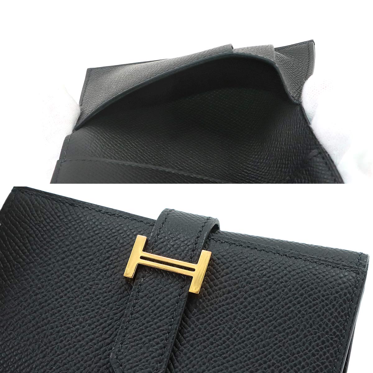 Bearn Combine Compact Wallet Epsom Black Purse