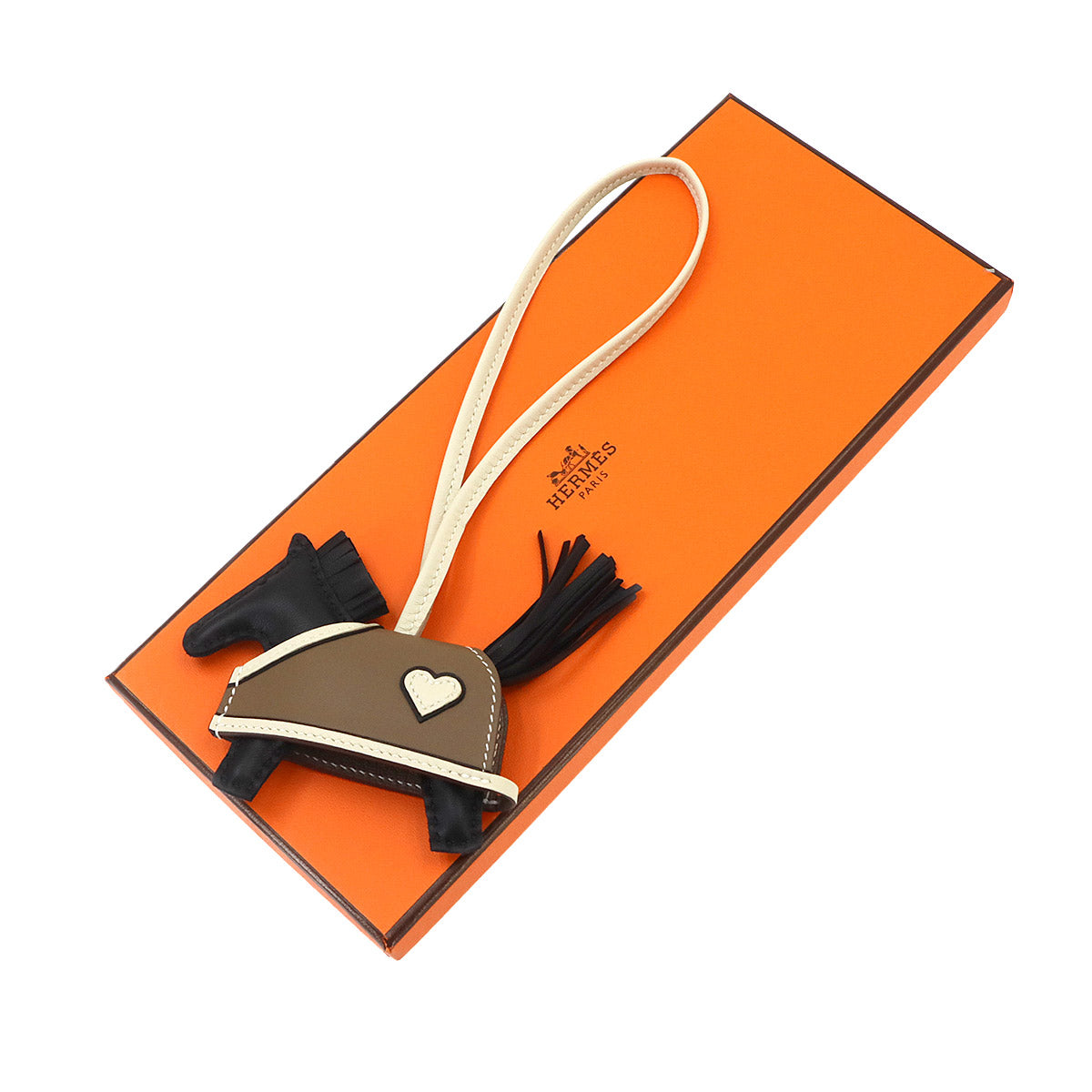 Rodeo Robeo Coeur PM Bag Charm Agneau Milo Black