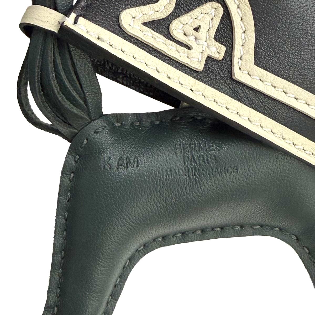 Rodeo Robeo Coeur PM Bag Charm Agneau Milo Vert Mangrove Black