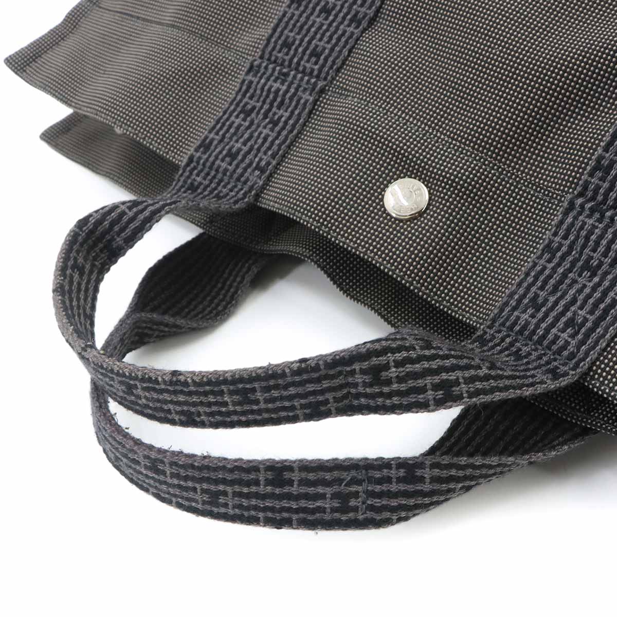 Herline Tote PM Bag Canvas Gray Unisex Purse