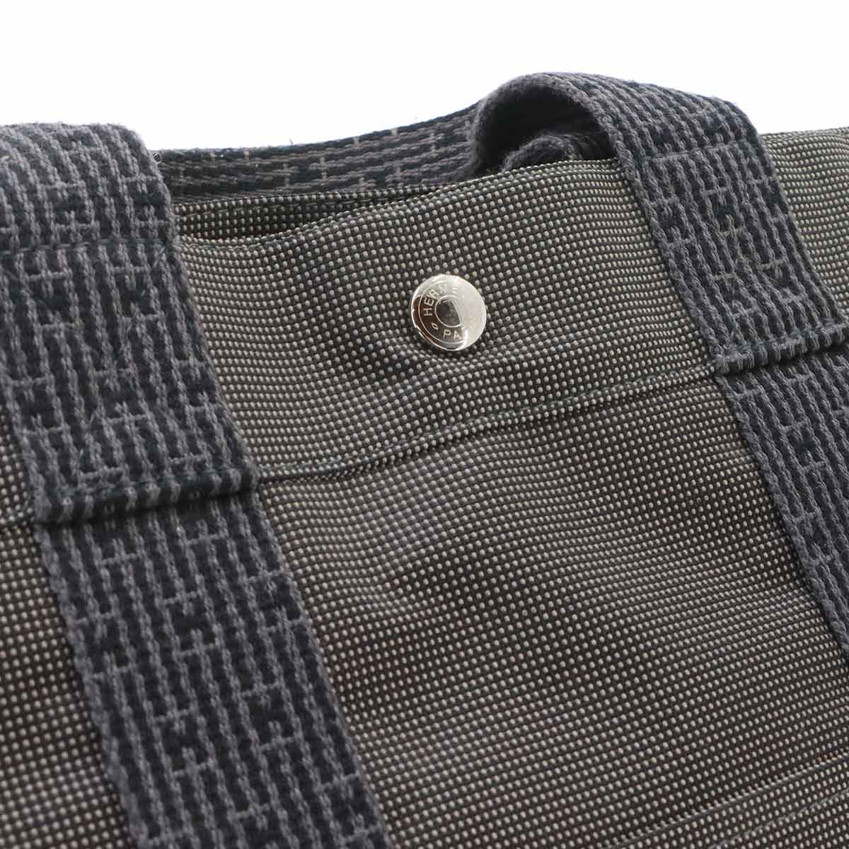 Herline Tote PM Bag Canvas Gray Unisex Purse