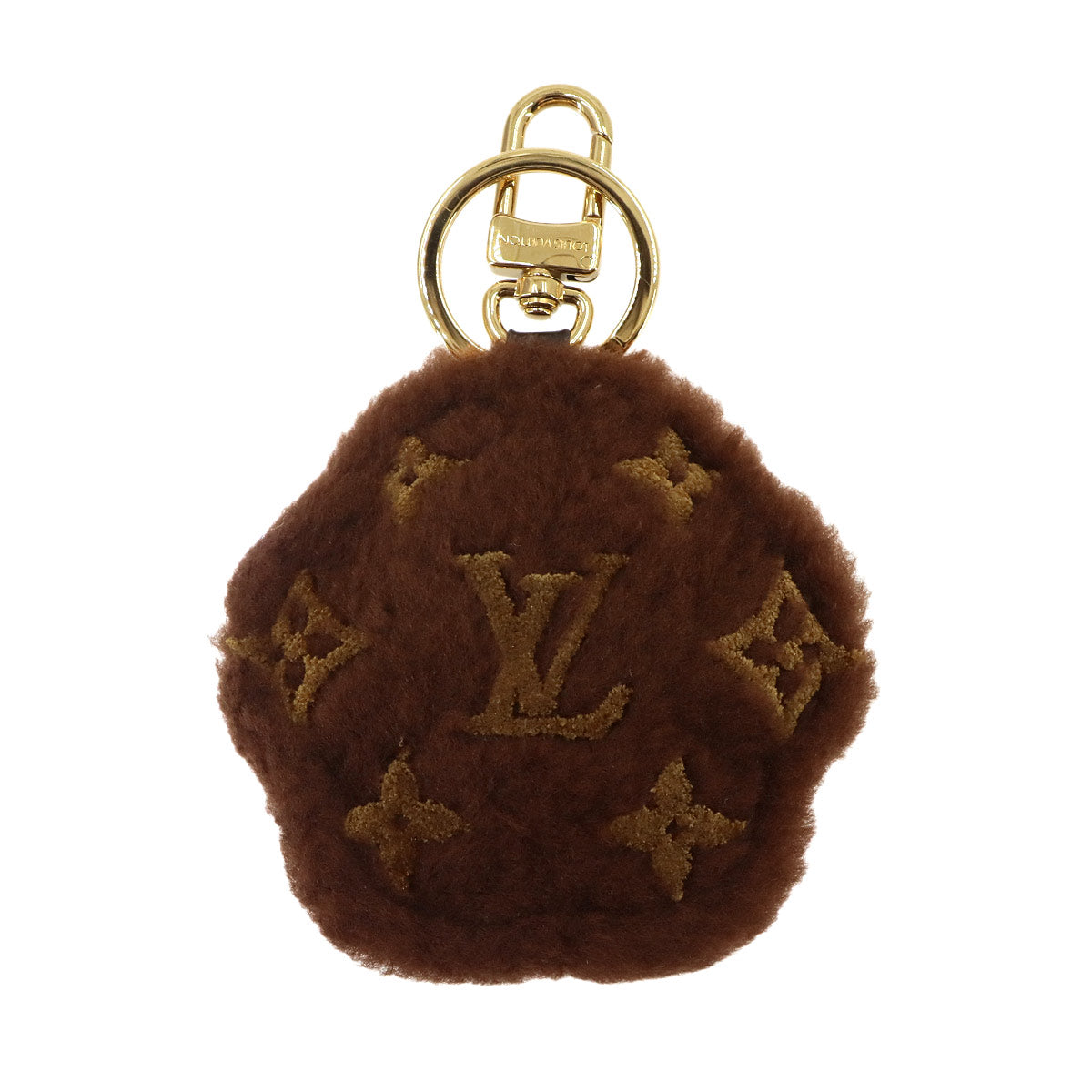 LV Paw Key Holder and Bag Charm Shearling M02292