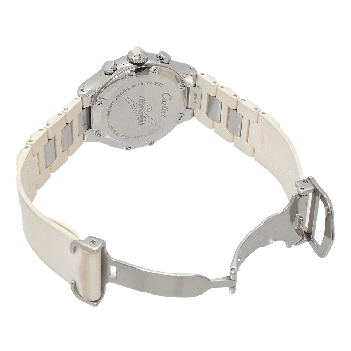 Must 21 Chronoscaph W10197U2 Quartz White Dial Ladies Watch