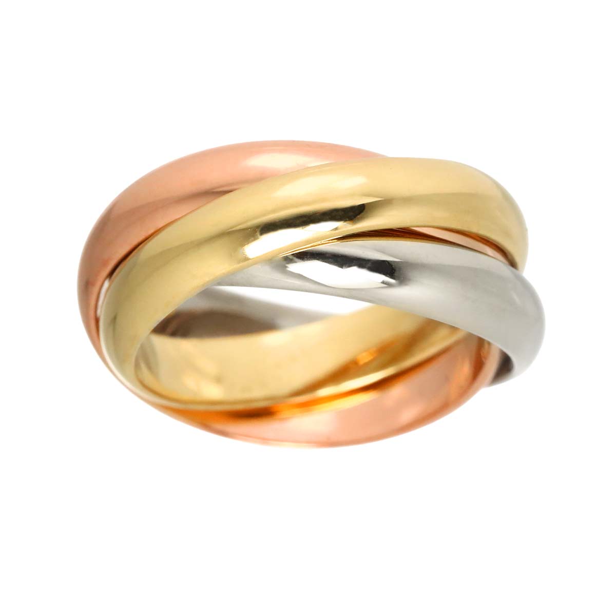 Trinity MM Ring 18K YG WG PG 750 Size51 5.5-5.75(US)