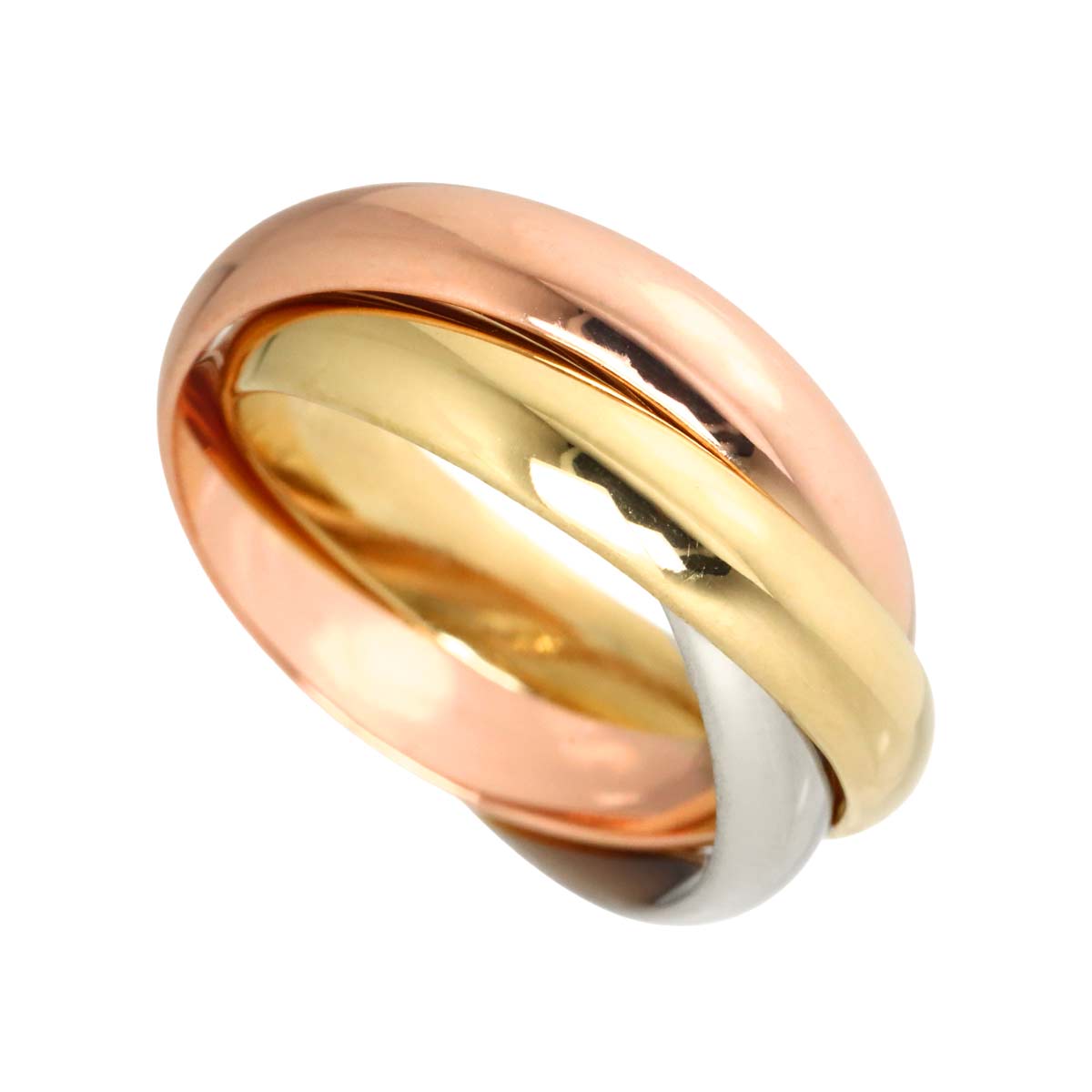 Trinity MM Ring 18K YG WG PG 750 Size51 5.5-5.75(US)