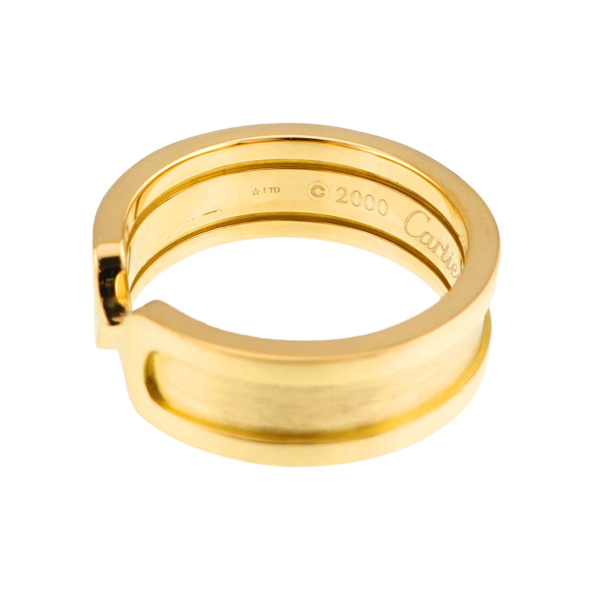 C2 Ring 18K YG 750 size51 5.25(US)