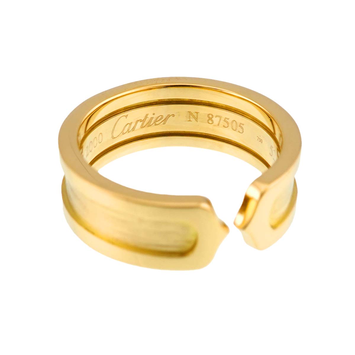 C2 Ring 18K YG 750 size51 5.25(US)