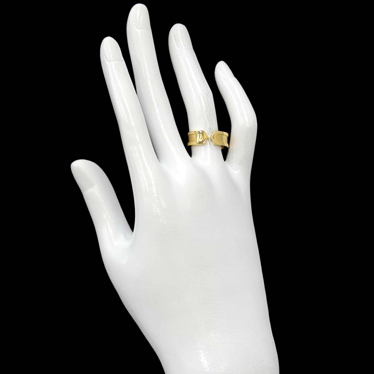 C2 Ring 18K YG 750 size51 5.25(US)
