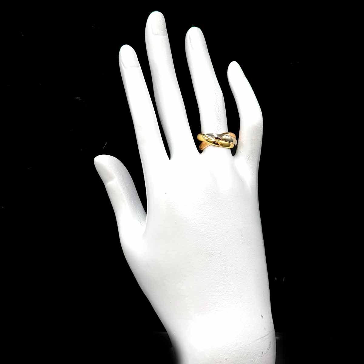 Trinity MM Ring 18K YG WG PG 750 Size51 5.5-5.75(US)