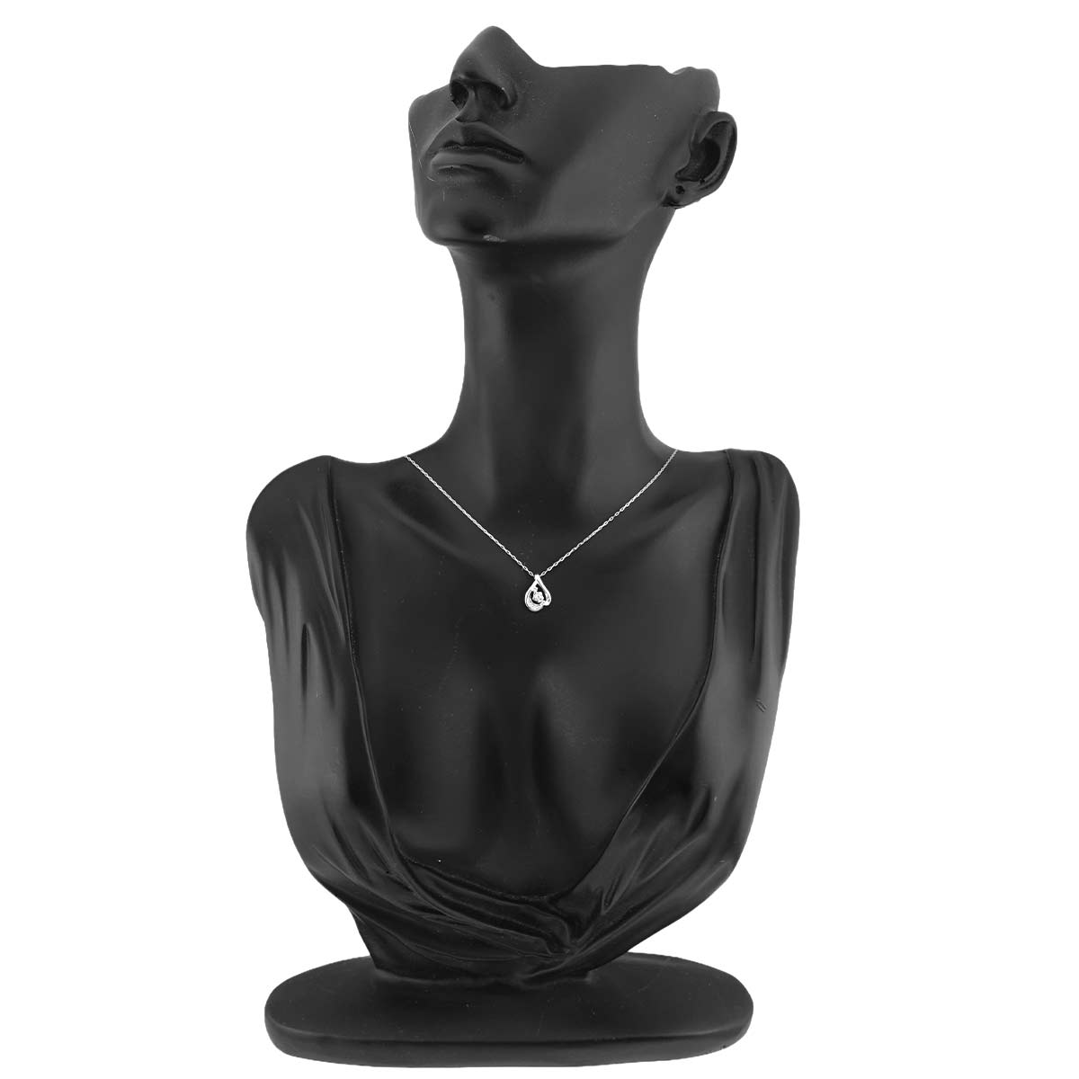 Diamond Necklace 18K White Gold 750