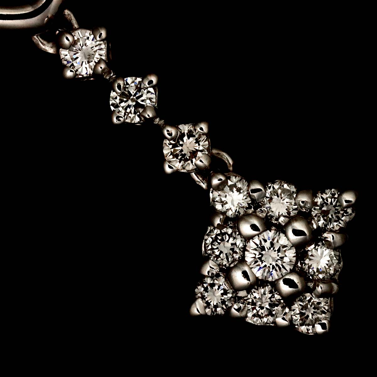 Diamond Necklace 18K WG White Gold 750