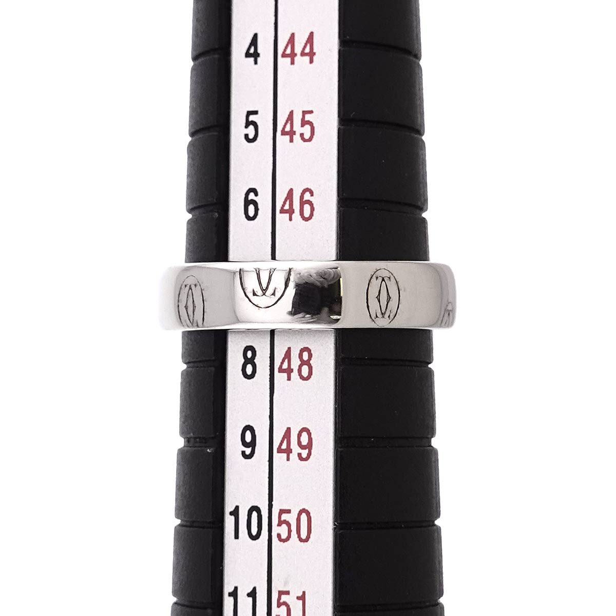Happy Birthday SM Ring 18K White Gold 750 Size45 3.25(US)