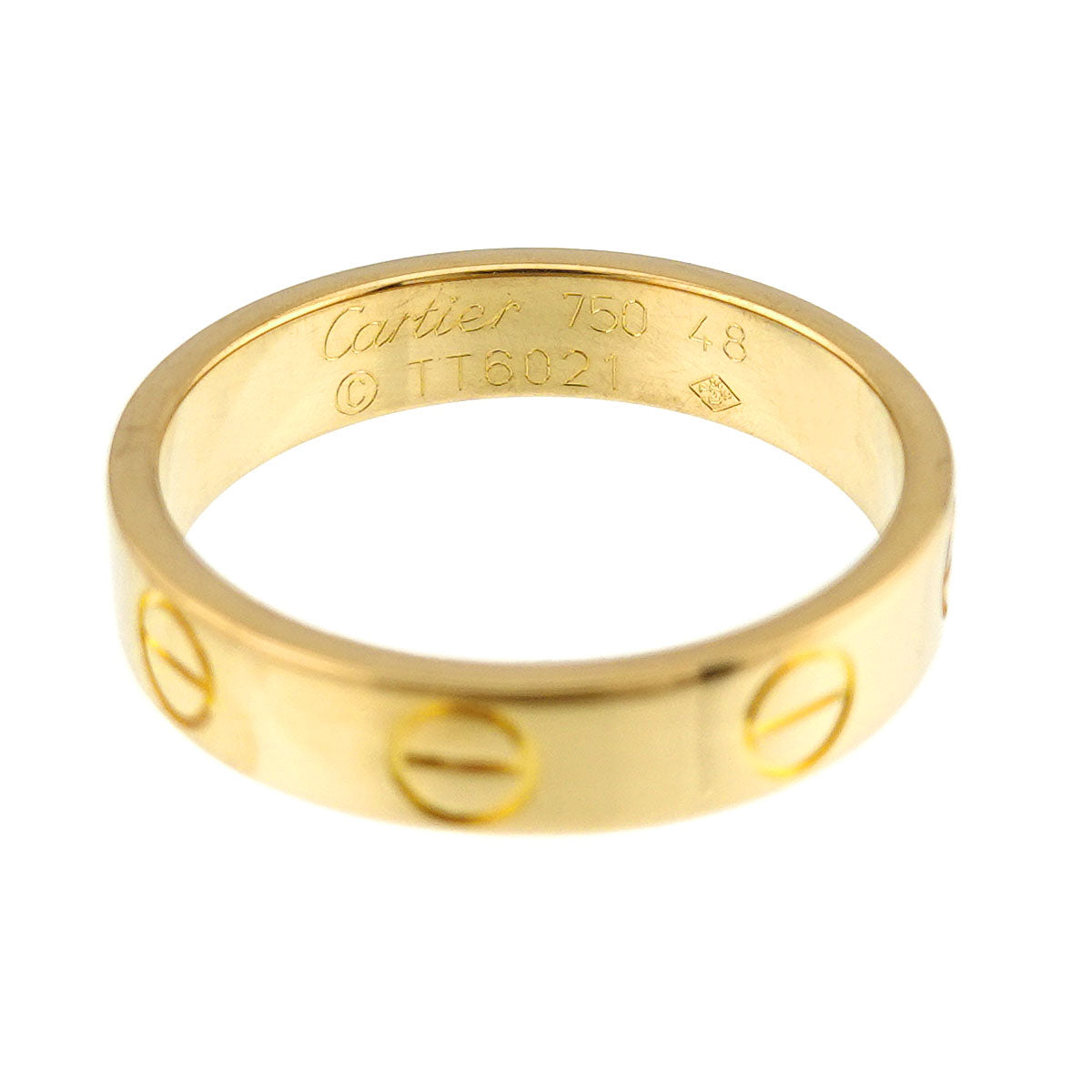 Mini Love Ring 18K Yellow Gold 750 size48 4.5(US)