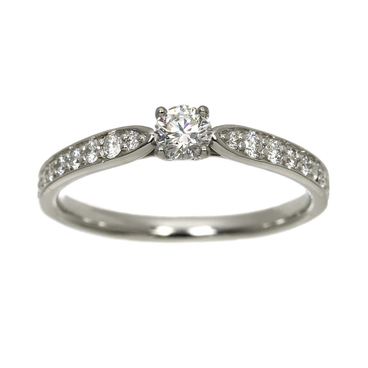 Harmony Diamond 0.22ct D/VS1/3EX Ring Pt Size6.25-6.5(US)