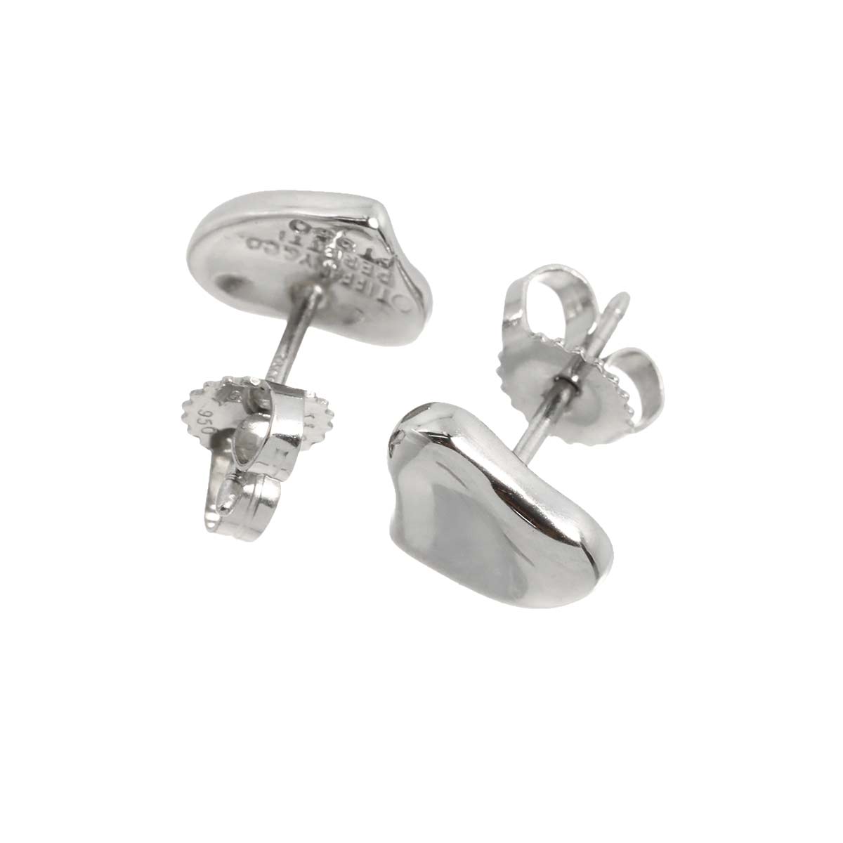 Full Heart Earrings Pierced Pt