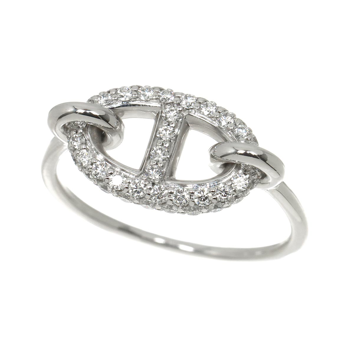 Farandole Diamond Ring 18K WG 750 Size53 6.25-6.5(US)