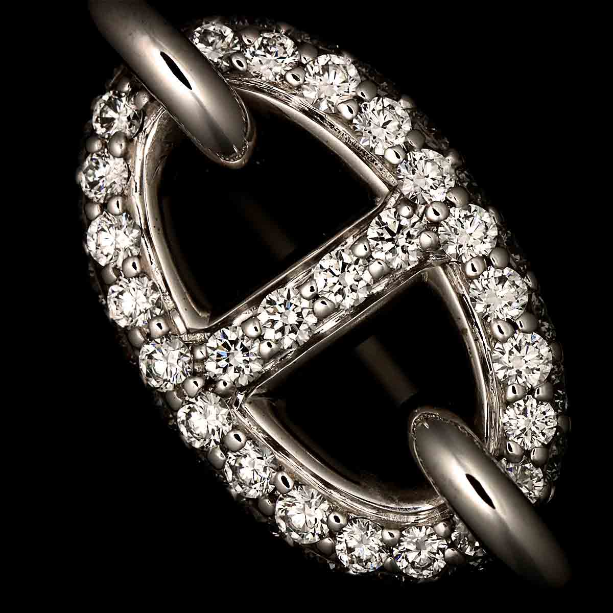 Farandole Diamond Ring 18K WG 750 Size53 6.25-6.5(US)