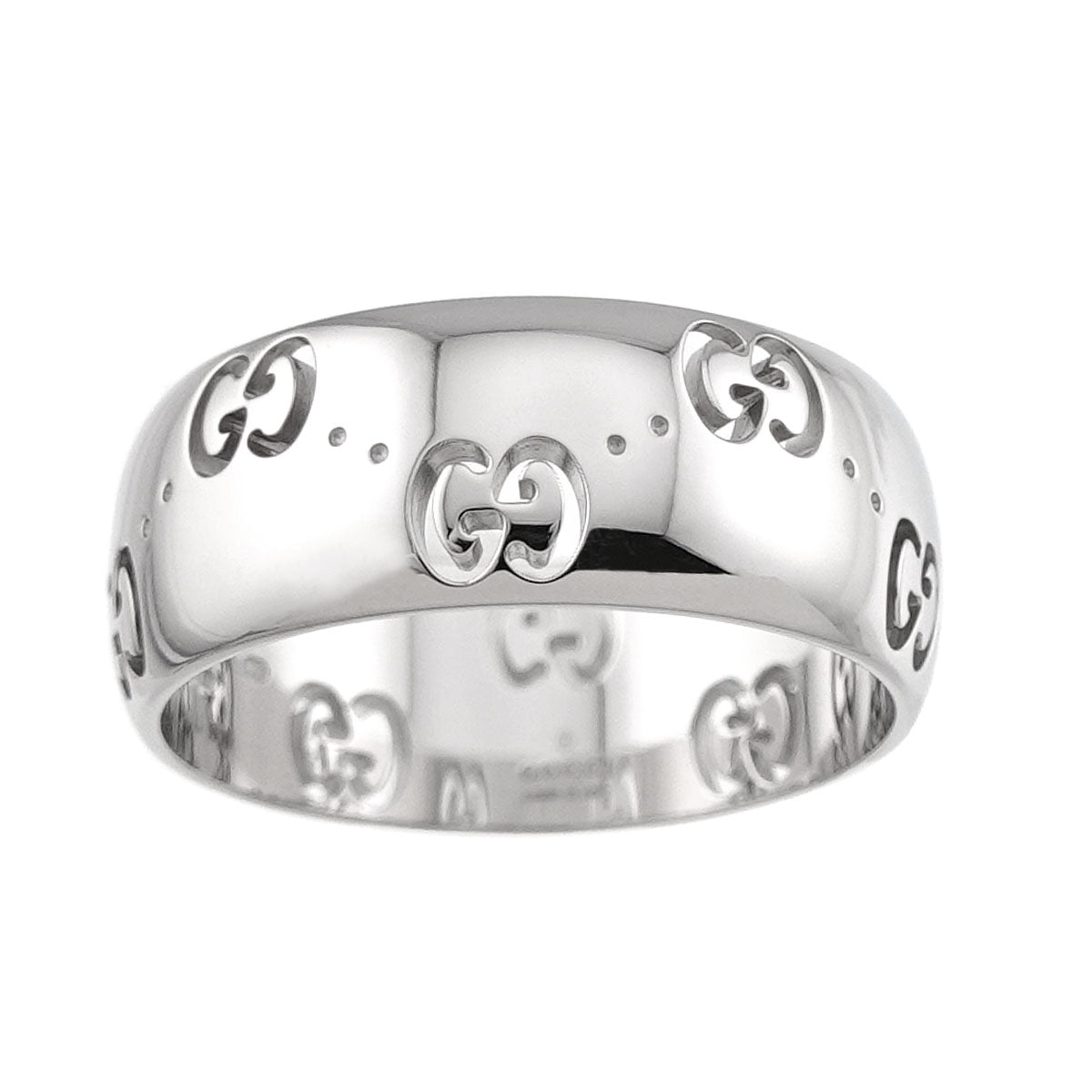 Icon Ring 18K WG White Gold 750 Size19 8.25(US)