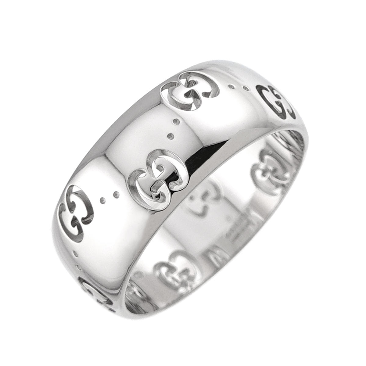 Icon Ring 18K WG White Gold 750 Size19 8.25(US)