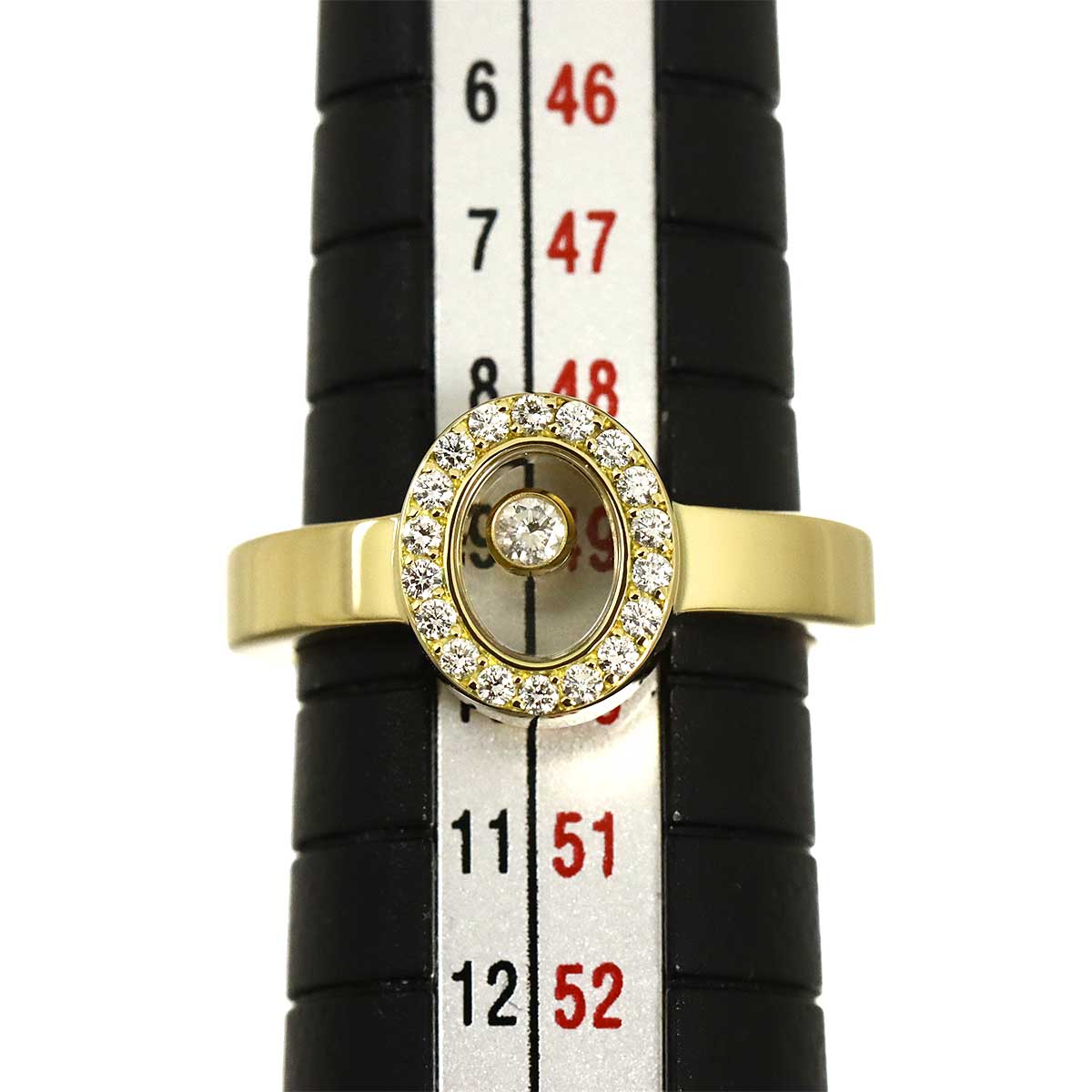 Happy Diamond Ring 18K YG 750 Size4.75-5(US)