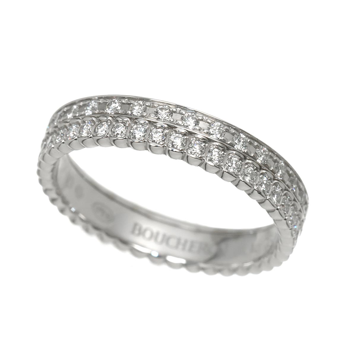 Quatre RADIANT Diamond Ring 18K WG 750 Size47 4(US)