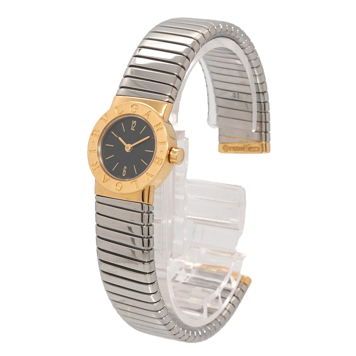 BVLGARIBVLGARI Tubogas Two Tones BB192T 750 YG Black Dial