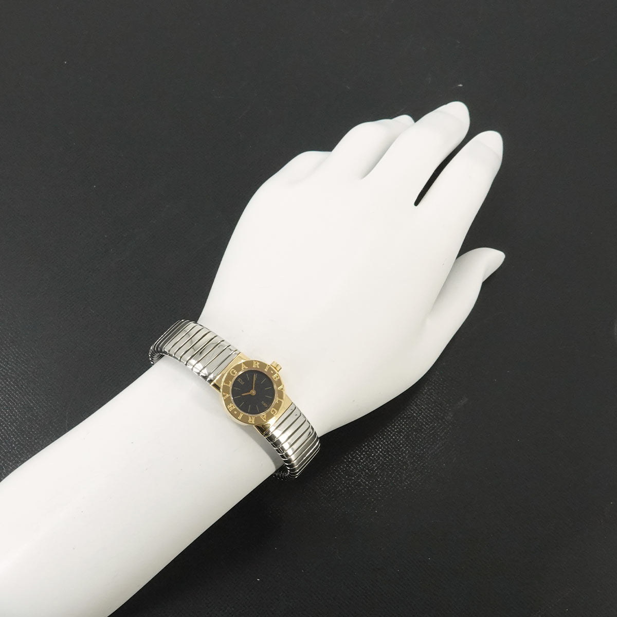 BVLGARIBVLGARI Tubogas Two Tones BB192T 750 YG Black Dial