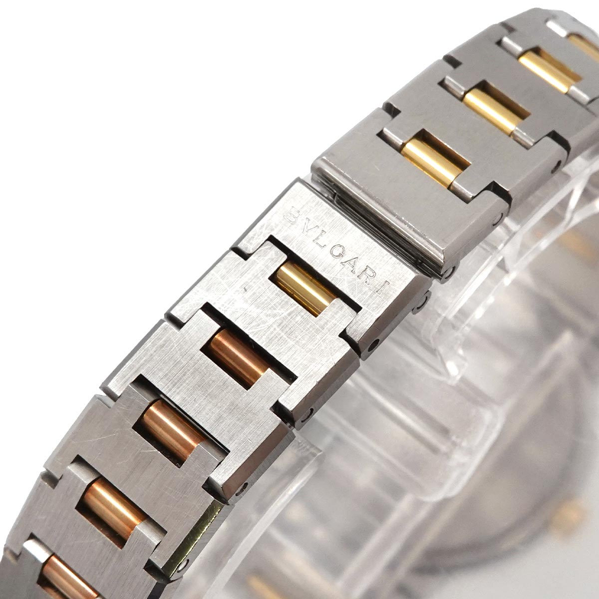BVLGARIBVLGARI BB26SGD Two Tones YG Black Dial Ladies