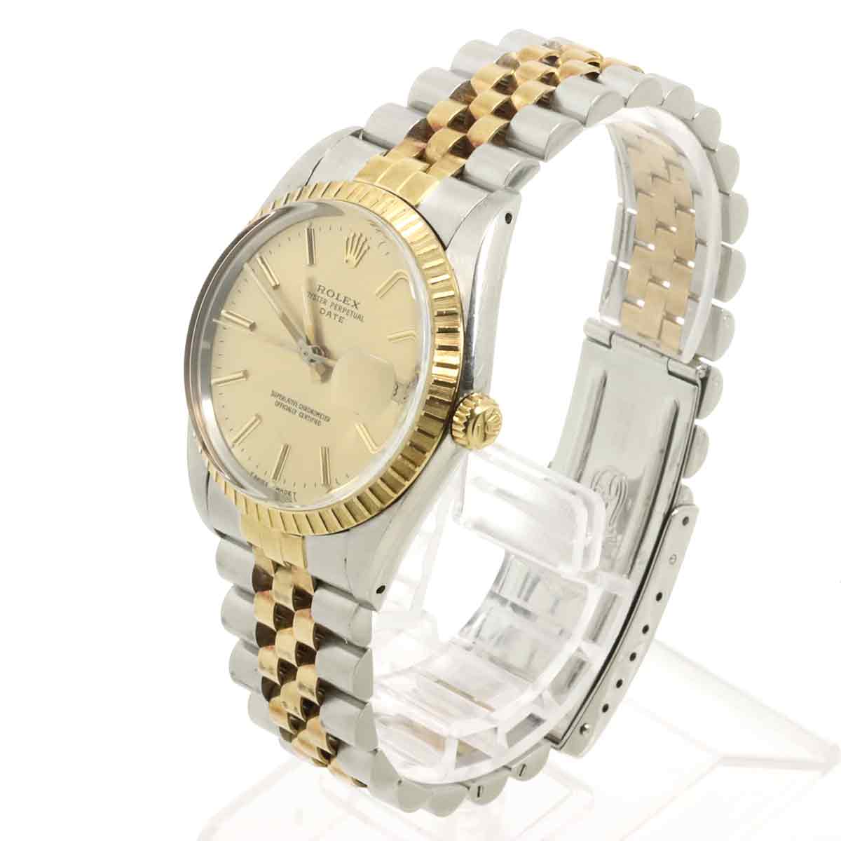 Oyster Perpetual Date 15053 Serial R 750 YG Automatic White Dial