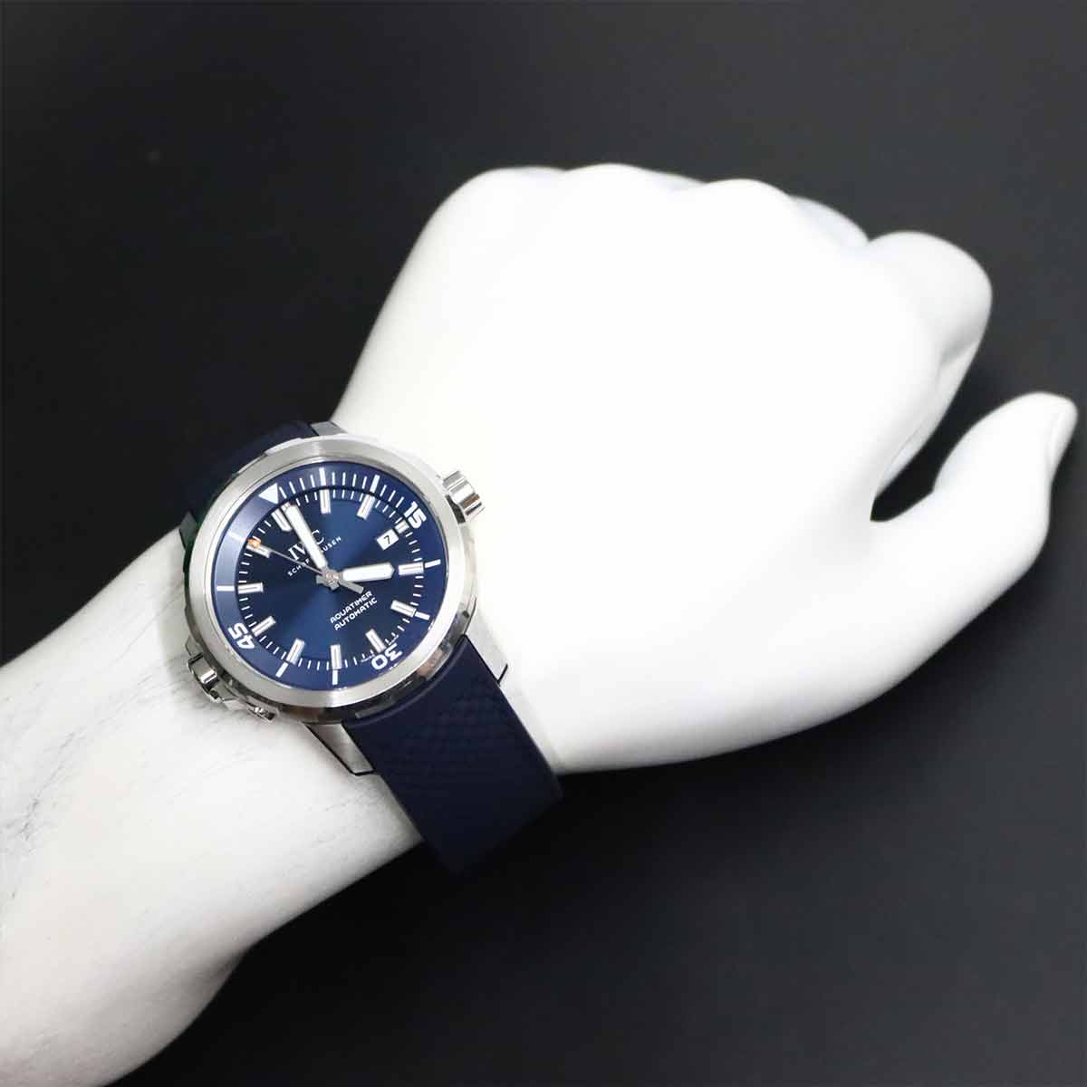 Aqua Timer IW328801 Automatic Date Blue Dial Mens Watch