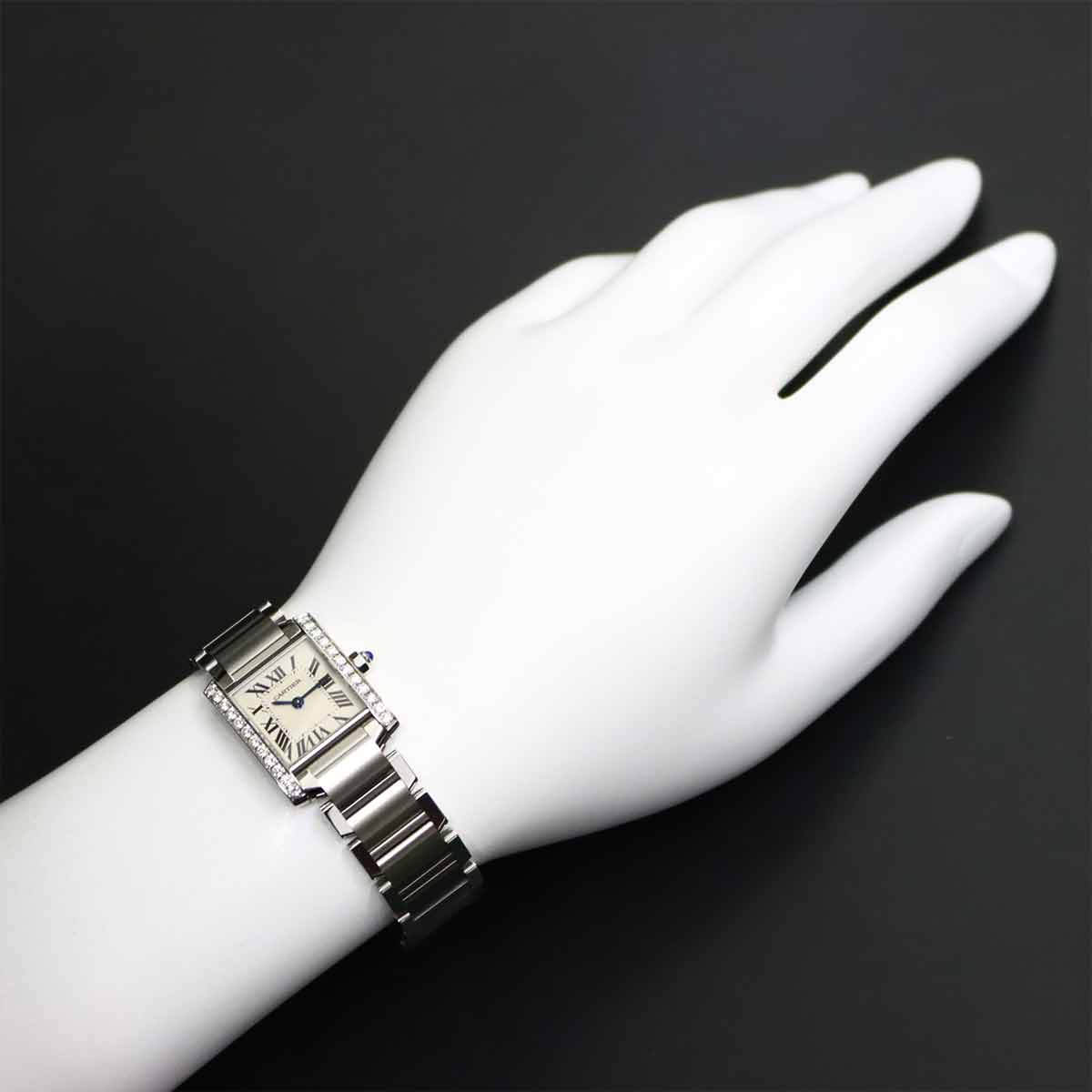 Tank Francaise SM W4TA0008 Diamond Bezel cream Dial Ladies