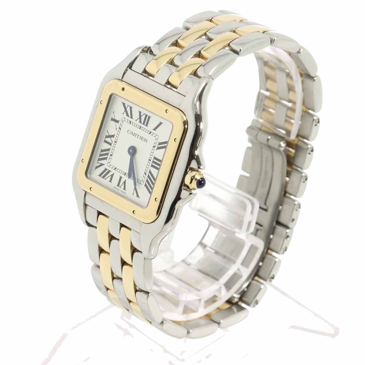 Panthere LM W2PN0016 K18YG Quartz Silver Dial Mens Watch