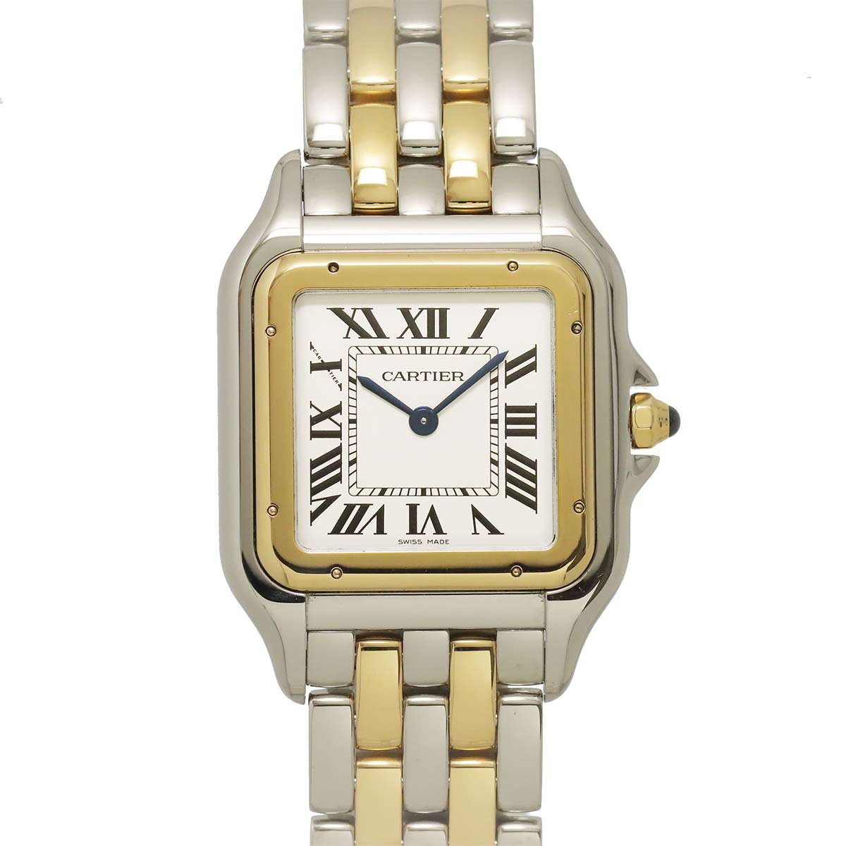 Panthere LM W2PN0016 K18YG Quartz Silver Dial Mens Watch