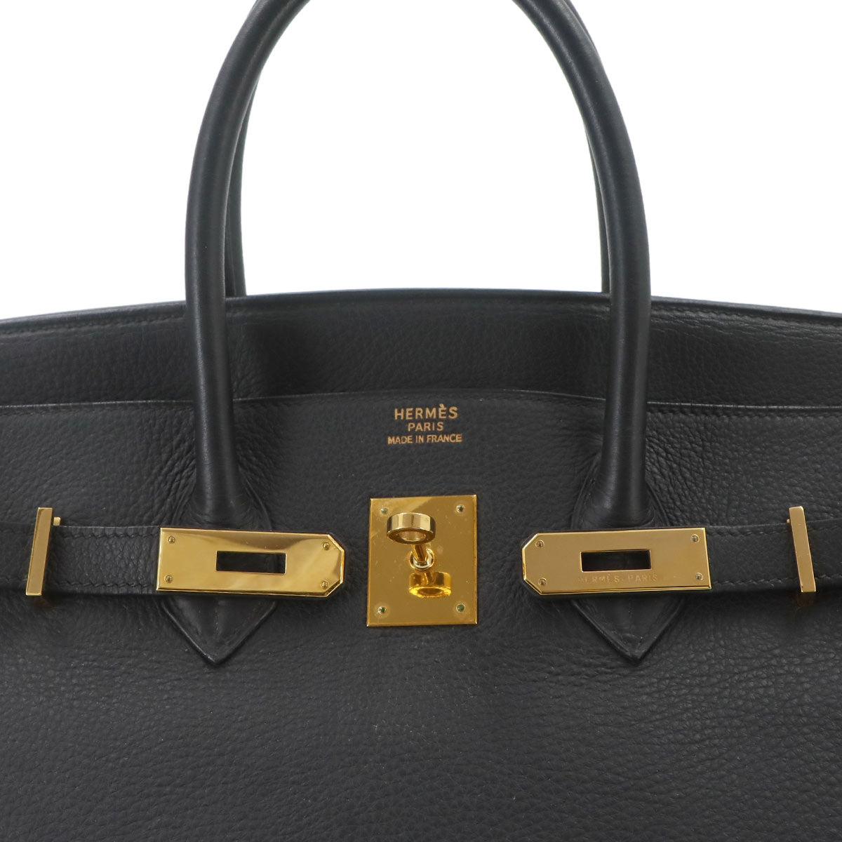 Birkin 35 Veau Togo Black Hand Bag Purse