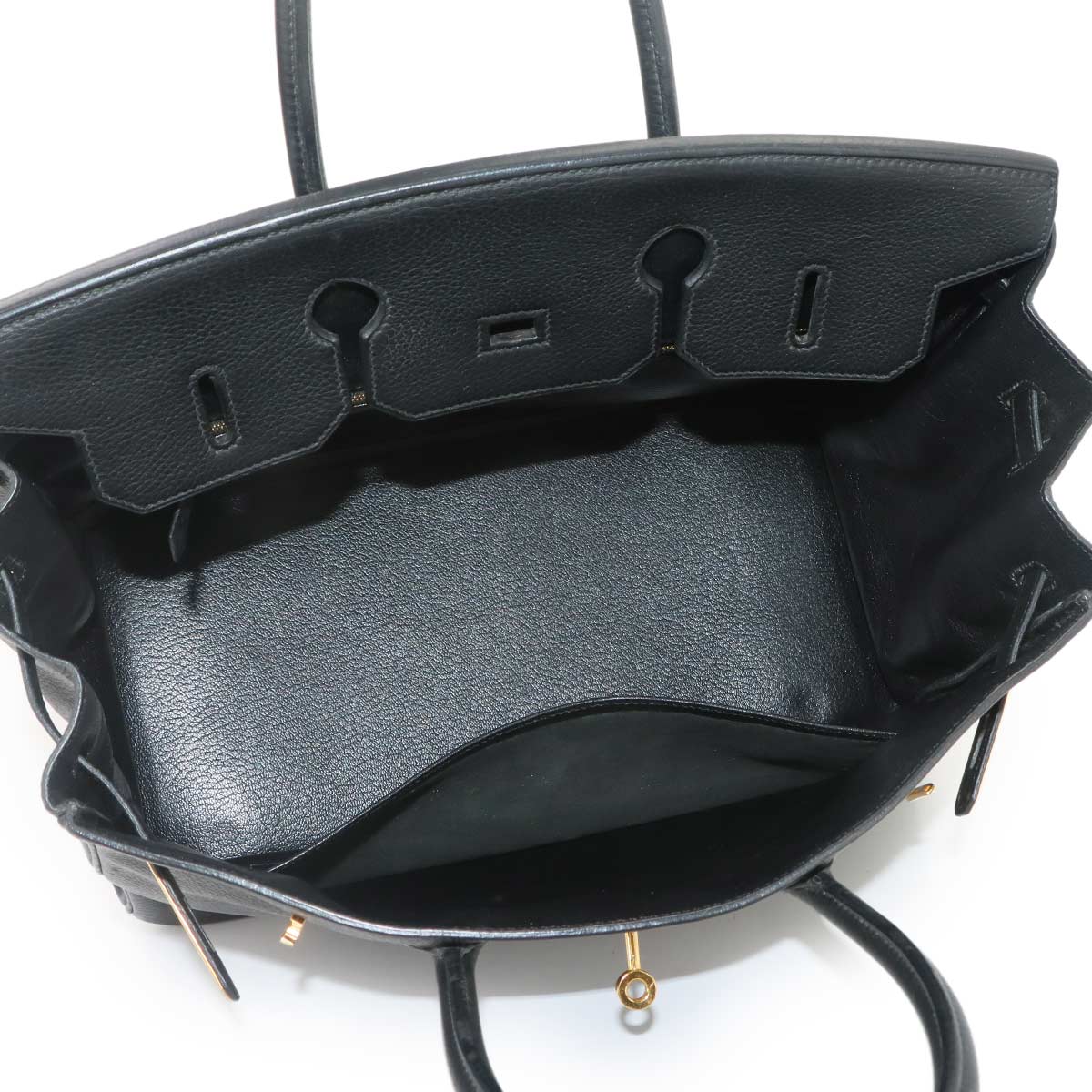 Birkin 35 Veau Togo Black Hand Bag Purse