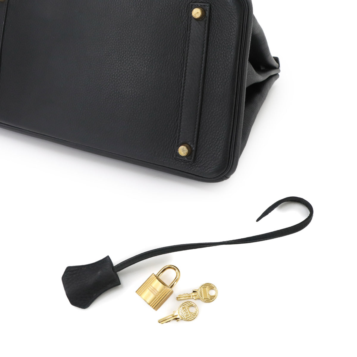 Birkin 35 Veau Togo Black Hand Bag Purse