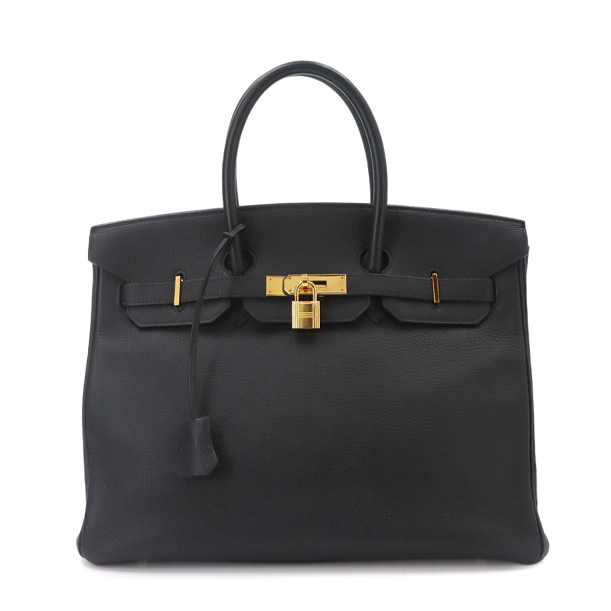 Birkin 35 Veau Togo Black Hand Bag Purse