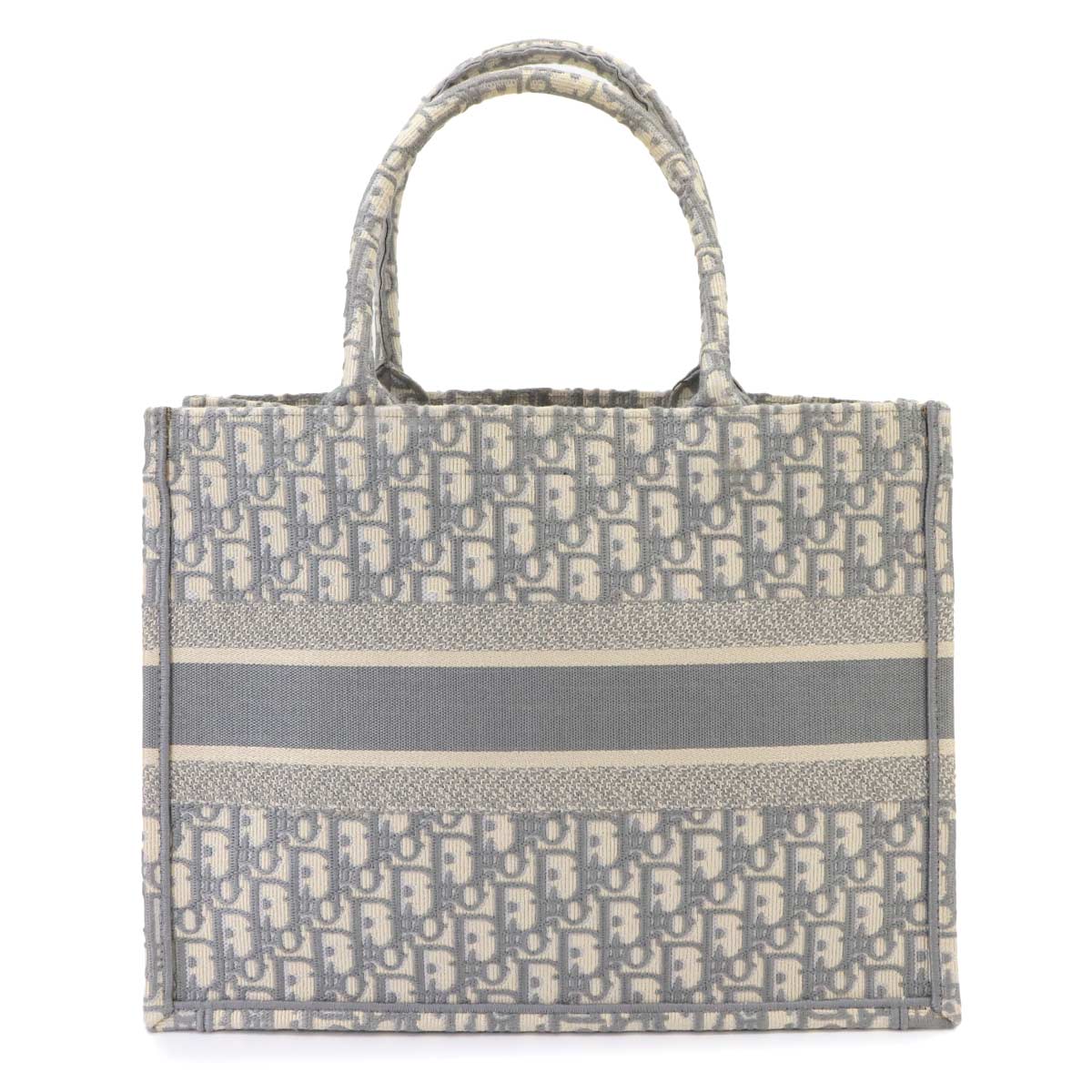 Oblique Book Tote Medium Bag Canvas Grey M1296ZRIW