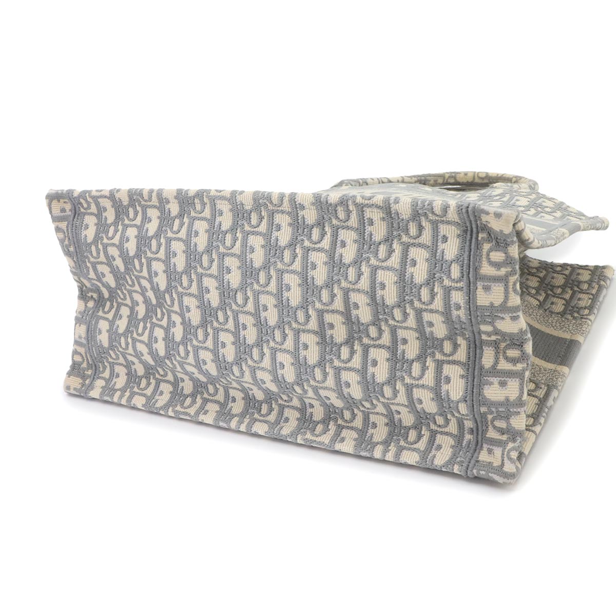 Oblique Book Tote Medium Bag Canvas Grey M1296ZRIW
