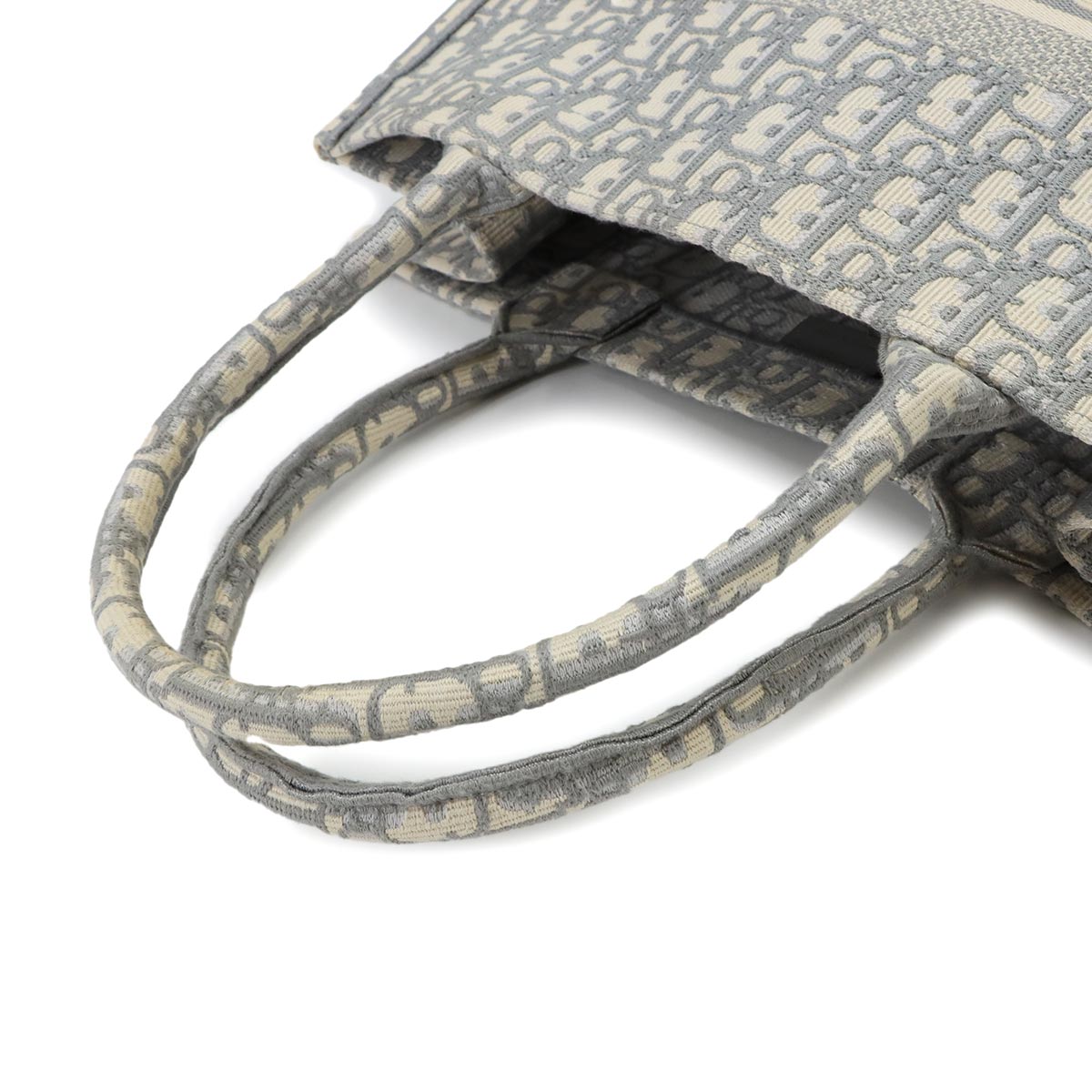 Oblique Book Tote Medium Bag Canvas Grey M1296ZRIW