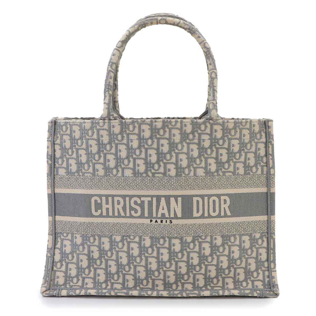Oblique Book Tote Medium Bag Canvas Grey M1296ZRIW