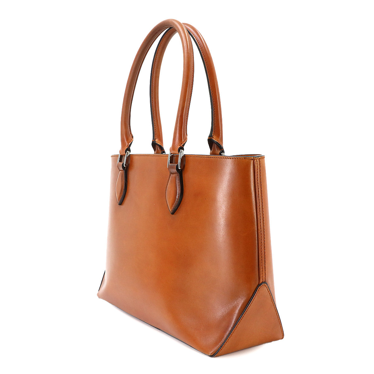 Calligraphy Toujours Tote Bag Venezia Leather Brown Purse
