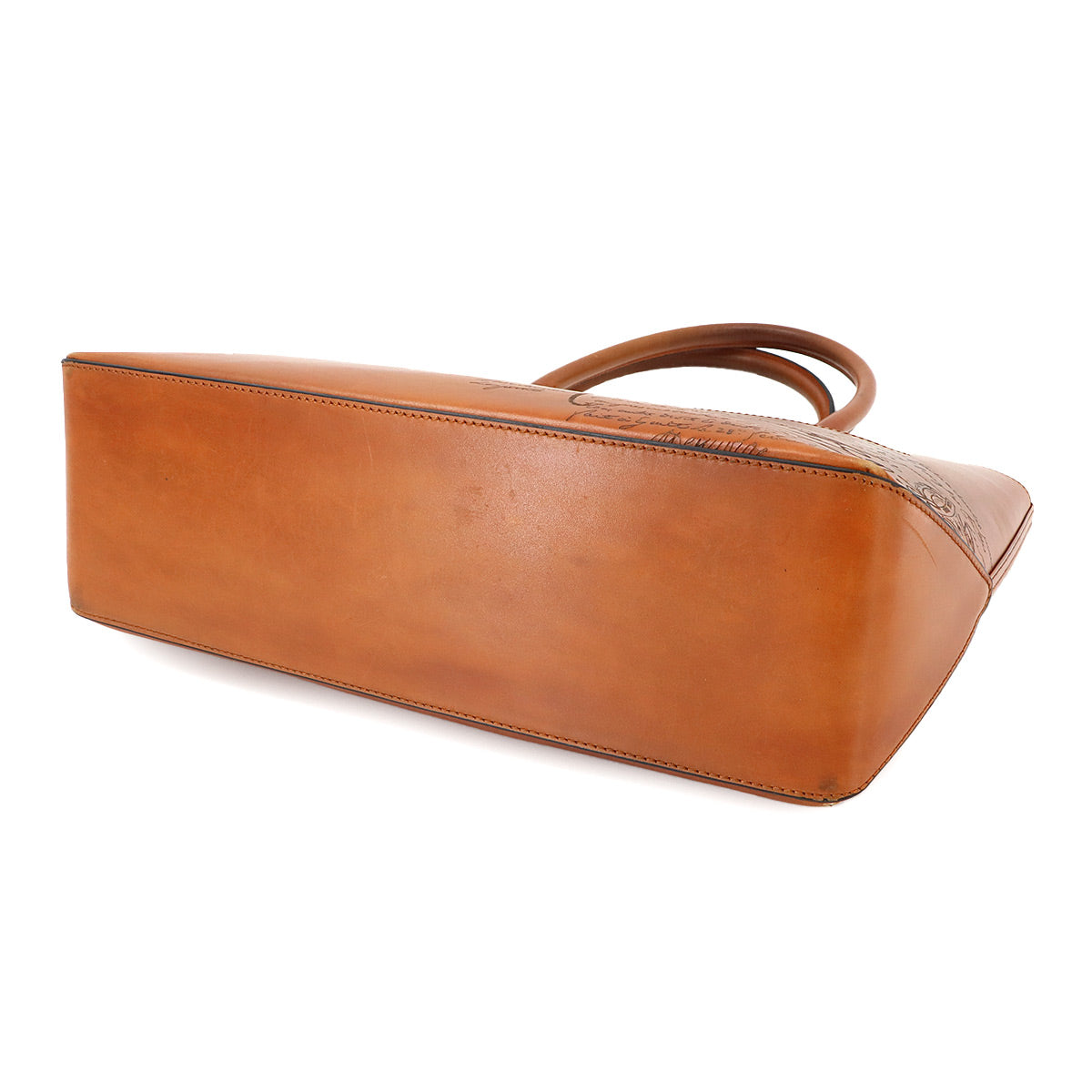 Calligraphy Toujours Tote Bag Venezia Leather Brown Purse