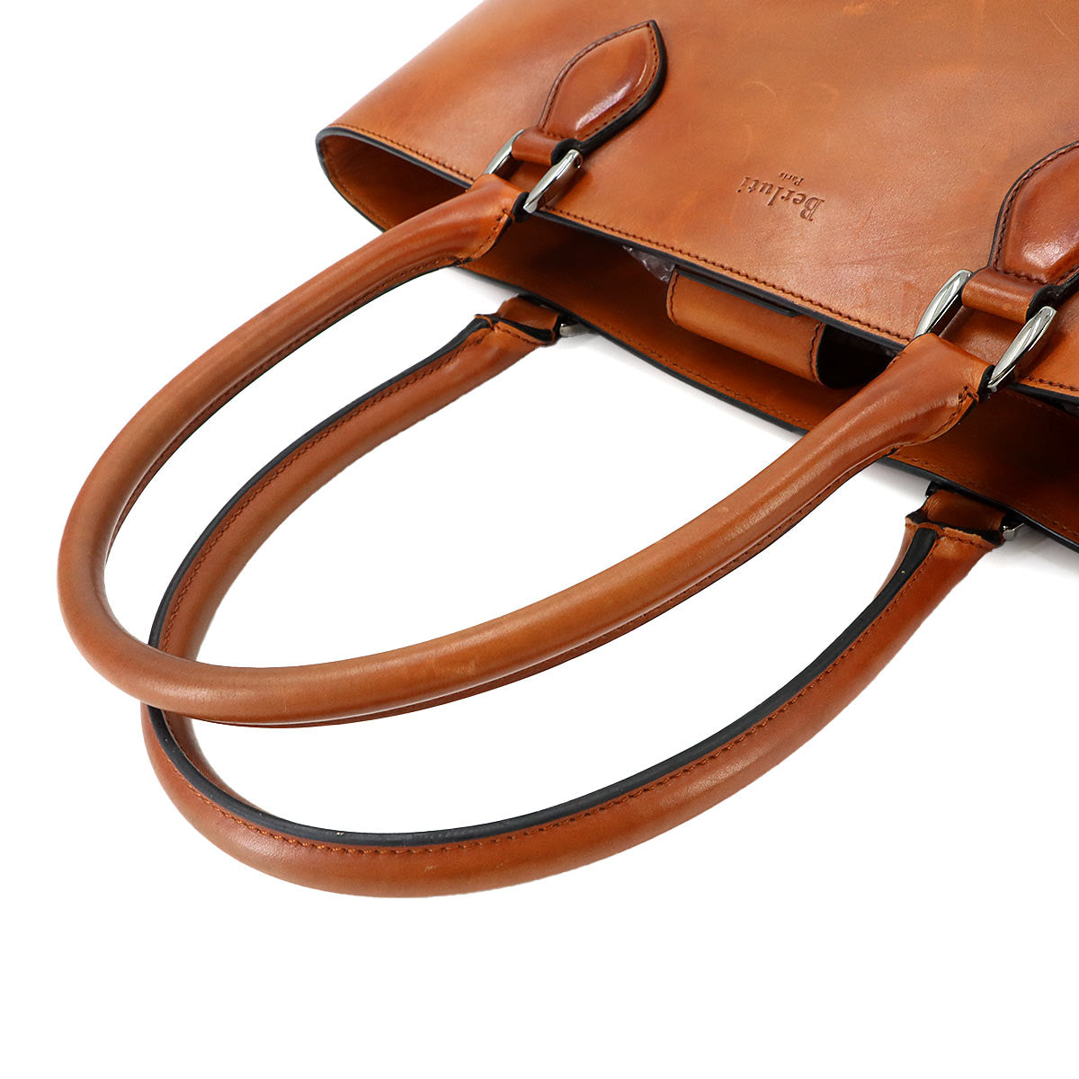 Calligraphy Toujours Tote Bag Venezia Leather Brown Purse